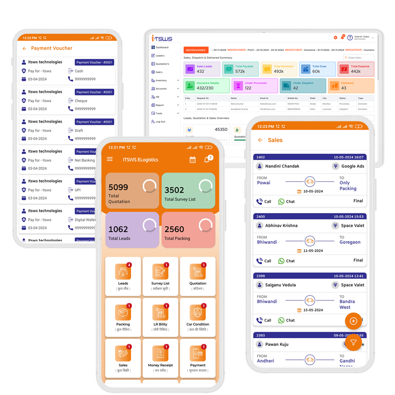 ITSWS Bility Software Features for Owner and Employee